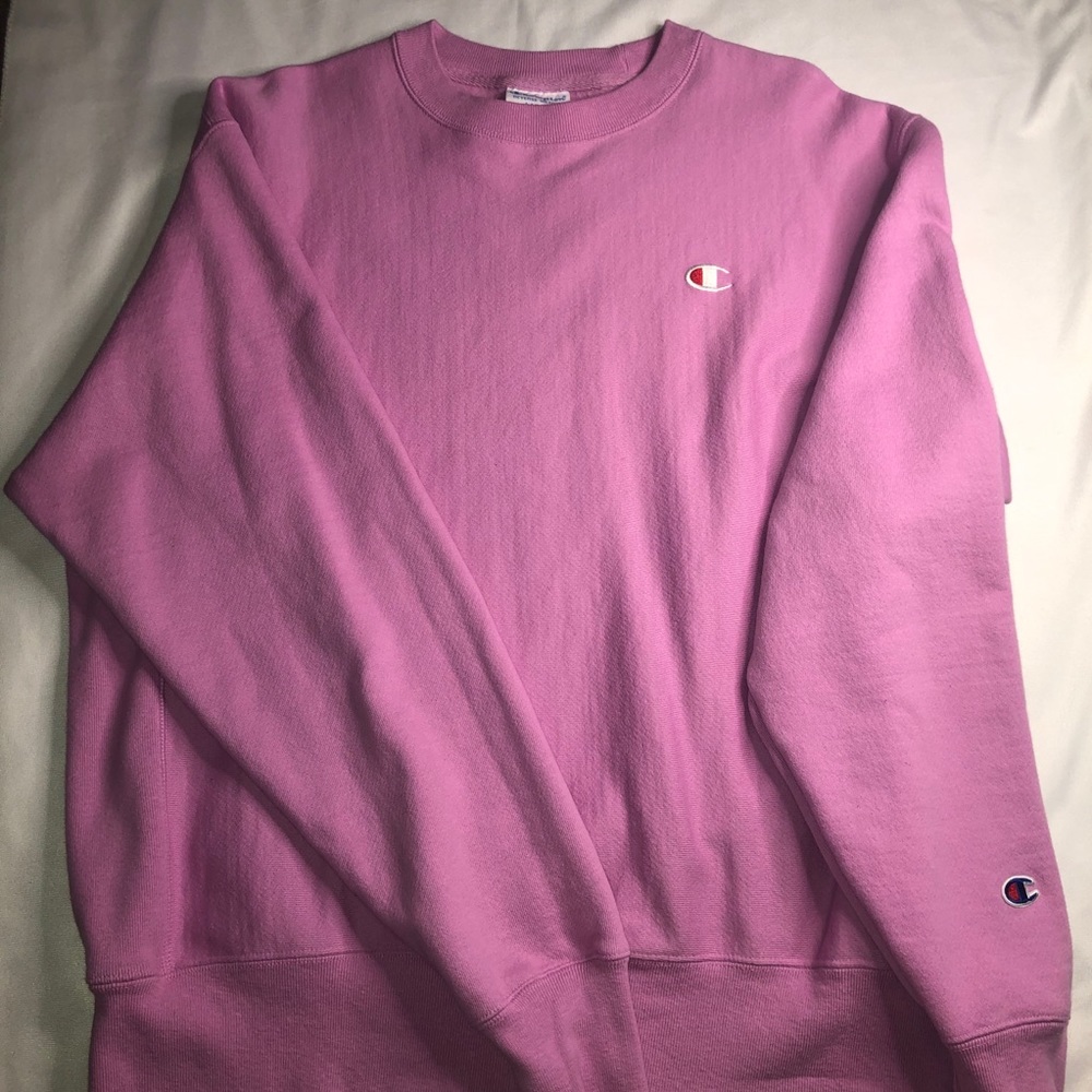 Bubblegum Pink Reverse Weave Crewneck